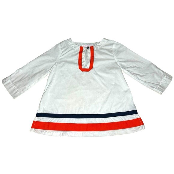 Janie and Jack Orange & Navy Tunic Size 12-18 months - Picture 2 of 5